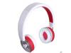 Maxell KUMA Premium Headphones MXH-HP650 with In-Line Microphone Silver/Red 30371500CN